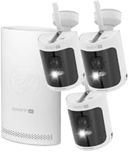 Swann AllSecure4K Wireless NVR Security System 3 Cameras, Wire-Free, Local Storage, 4K UHD Video