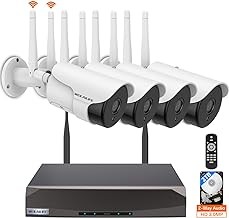 WEILAILIFE WEILAILIFE 90ft Outdoor Wireless Security Camera, Night Vision, 2-Way Audio, Dual Antenna