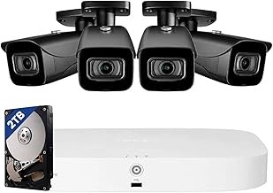 Lorex Fusion 4K 8-Camera Wired Security System 4 Cameras, Motion Detection, Color Night Vision, 2TB NVR