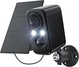 IHOXTX IHOXTX-2K Wireless Floodlight Security Camera 2K, Solar Powered, Motion Sensor, Night Vision