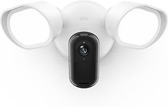 Arlo FLW2001 Wired Floodlight Security Camera 2K HDR, 2000 Lumens, Color Night Vision, 2-Way Audio