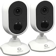 Swann Alert Indoor Security Camera Twin Pack 1080p, Heat & Motion Sensing, Two-Way Talk