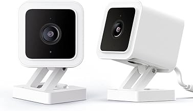 WyzeCamera WyzeCamera v3 Wired Indoor/Outdoor Security Camera 1080P, Night Vision, Two-Way Audio, 2-Pack