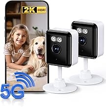 Gianteye GIANTEYE2KIND Indoor Security Camera 2K HD, AI Detection, Two-Way Audio, Night Vision