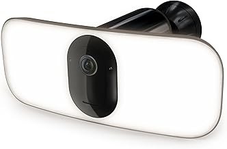 Arlo FB1001B Pro 3 Floodlight Security Camera 2K HDR, 2000-3000 Lumens, Motion Sensor, Rechargeable