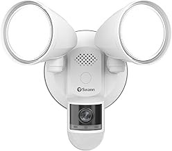 Swann Wi-Fi 4K UHD FloodLight Security Camera Motion-Activated, Night Vision, 115° Viewing