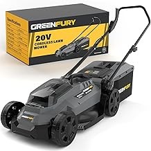 GREENFURY GFLM-13 Battery Powered Push Lawn Mower (13-Inch, Brushless, DeWalt 20V Compatible, Tool Only)